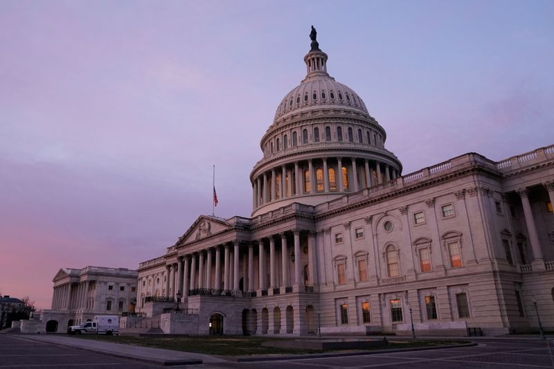 FILE PHOTO: The U.S. Capitol is seen at sunrise