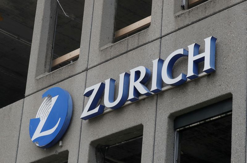 FILE PHOTO: Logo of Zurich Insurance is seen at a