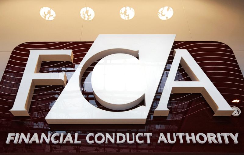 FILE PHOTO: The logo of the Financial Conduct Authority is