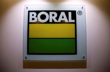 The logo of Boral Ltd, Australia’s biggest supplier of construction