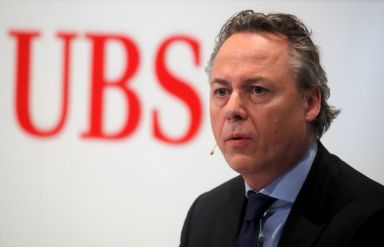 Designated new CEO Hamers of Swiss bank UBS addresses a