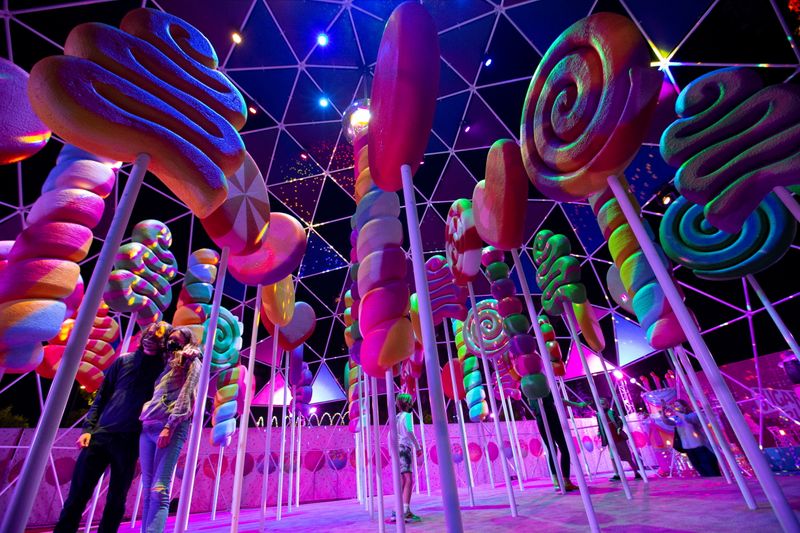 “Sugar Rush” experience, a candy-based theme park in Woodland Hills