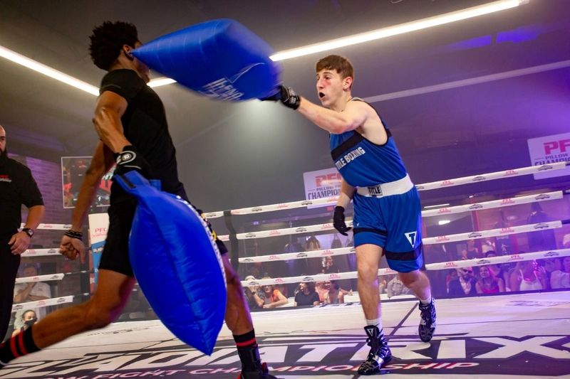 Fighters from Professional Pillow Fight Championship compete, in Delray Beach
