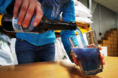 French brewers craft blue beer in Roubaix