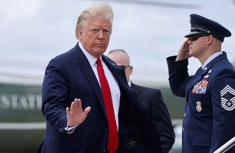 U.S. President Trump departs Washington for travel to the Kennedy