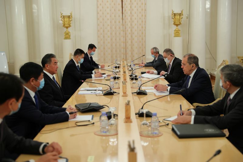 Russia’s Foreign Minister Lavrov and China’s State Councilor Wang meet