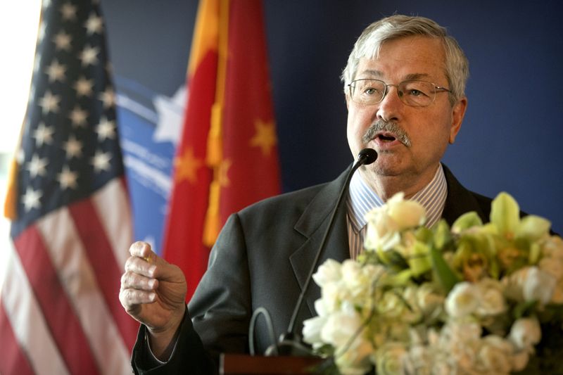 U.S. Ambassador to China Terry Branstad speaks at an event