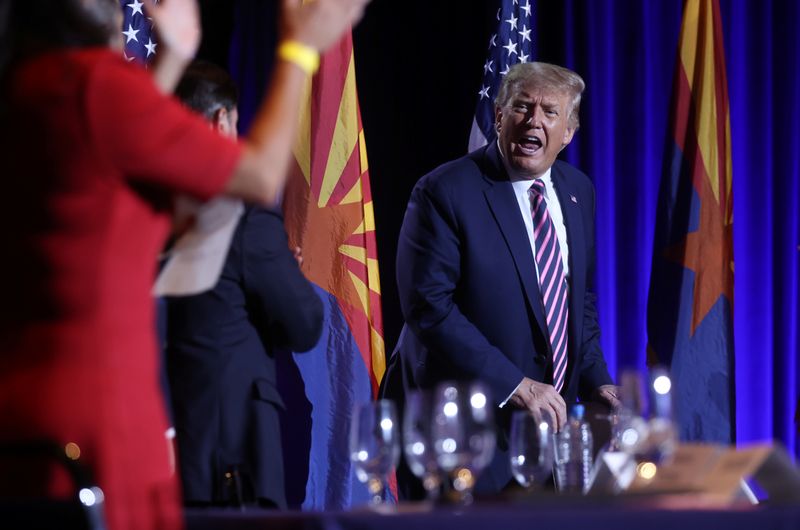 U.S. President Donald Trump in Phoenix