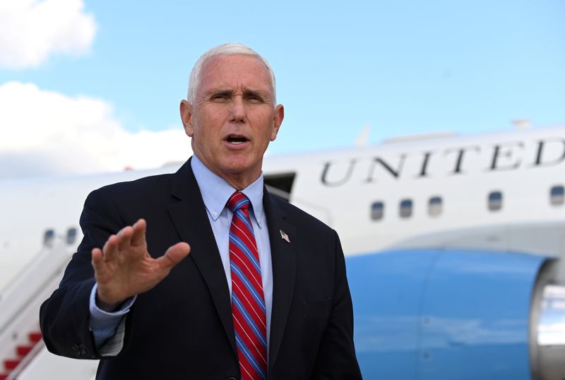 U.S. Vice President Mike Pence departs for travel to the