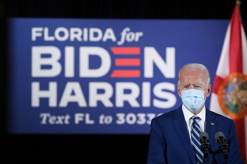 FILE PHOTO: Democratic presidential candidate Joe Biden campaigns in Florida