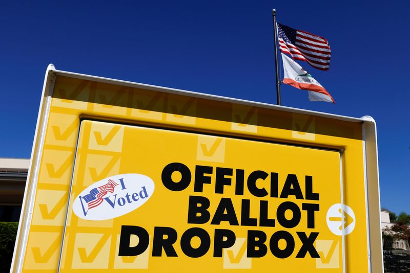 FILE PHOTO: An official Orange County election ballot drop box