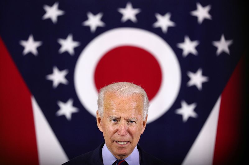 FILE PHOTO: Democratic presidential candidate Joe Biden attends a Voter