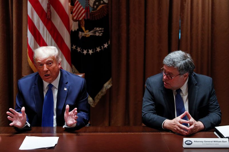 U.S. President Trump hosts discussion with state attorneys general at