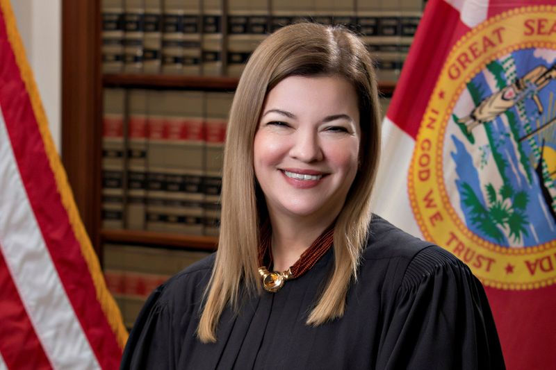 FILE PHOTO: Florida Supreme Court Justice Barbara Lagoa poses in