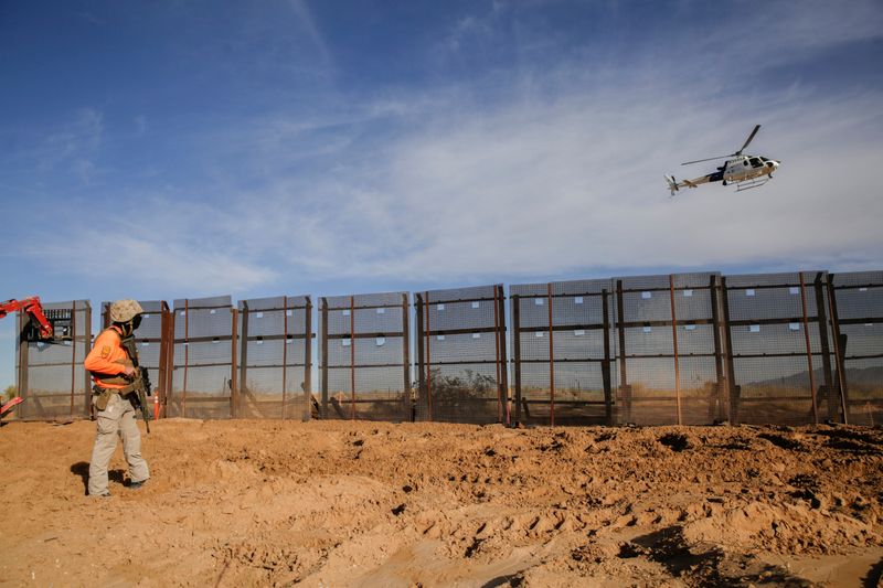 FILE PHOTO: A helicopter of the U.S. Customs and Border