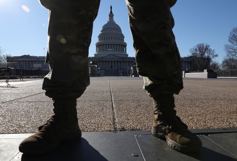 Heightened security at the U.S. Capitol Building in Washington