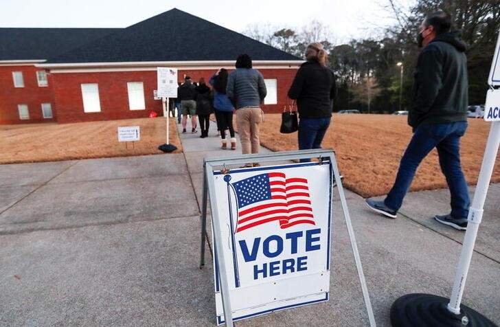 U.S. Senate run-off election, in Marietta, Georgia