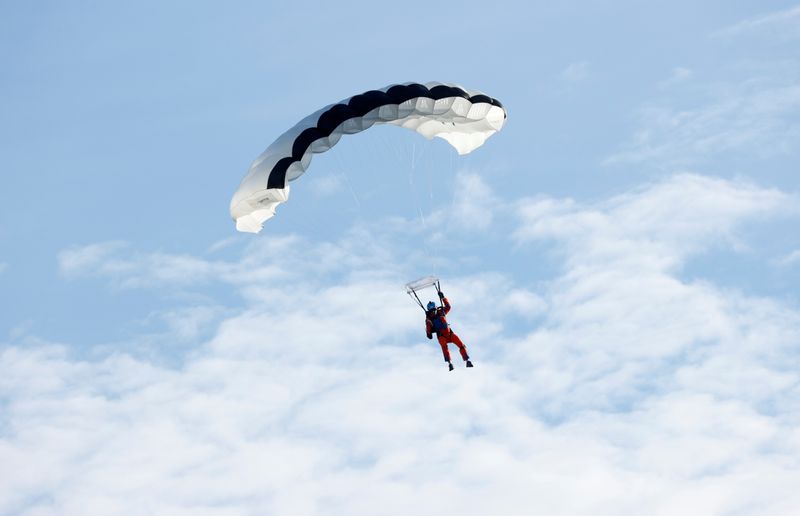 World’s first parachute jump from a solar-powered aircraft