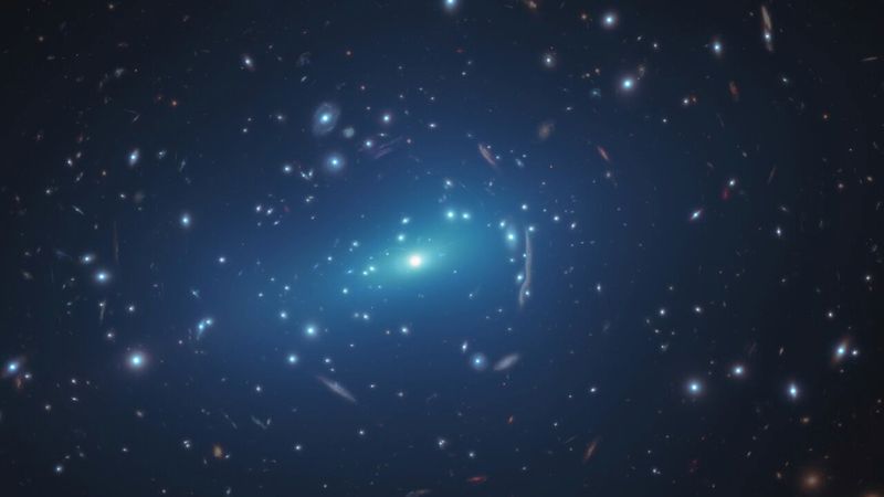 NASA/ESA Hubble Space Telescope image shows the massive galaxy cluster
