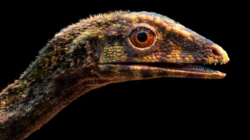Head of Ixalerpeton, a Triassic Period reptile from a group
