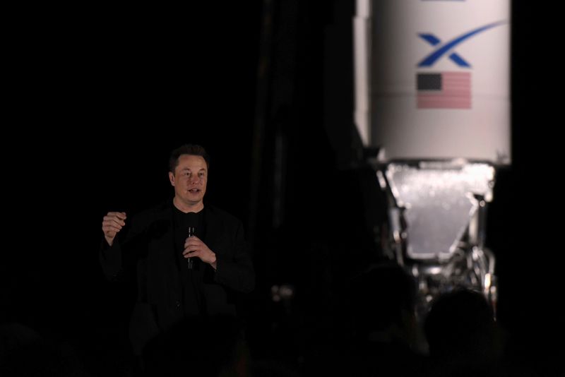 FILE PHOTO: SpaceX’s Elon Musk gives an update on the