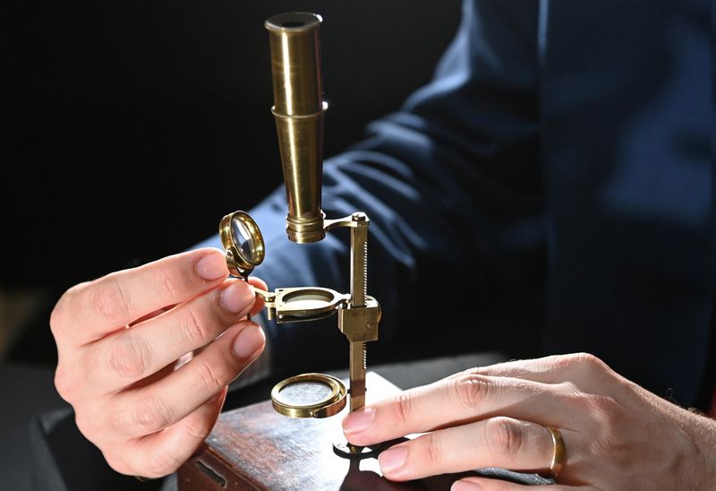 Darwin Family Microscope, owned and used by the English naturalist,
