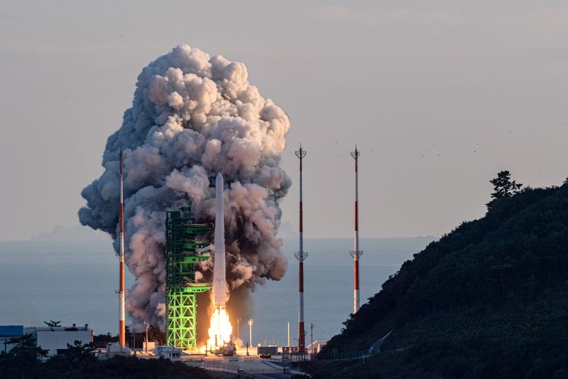 KSLV-II NURI rocket launches from its launch pad of the