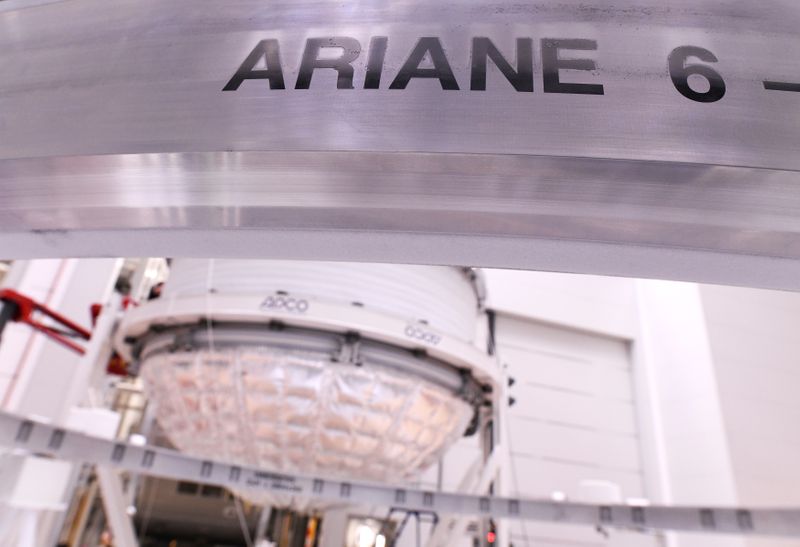 General view of Ariane 6, Europe’s next-generation space rocket, production