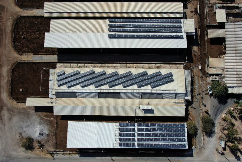 Aerial view of facility providing a new technological solution for