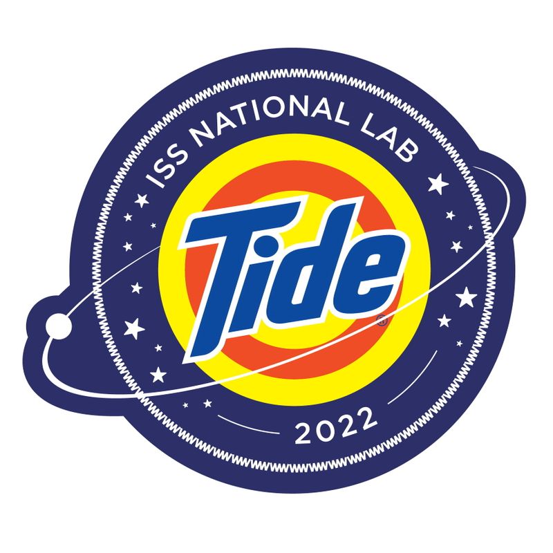 The logo for the NASA Tide detergent that will be