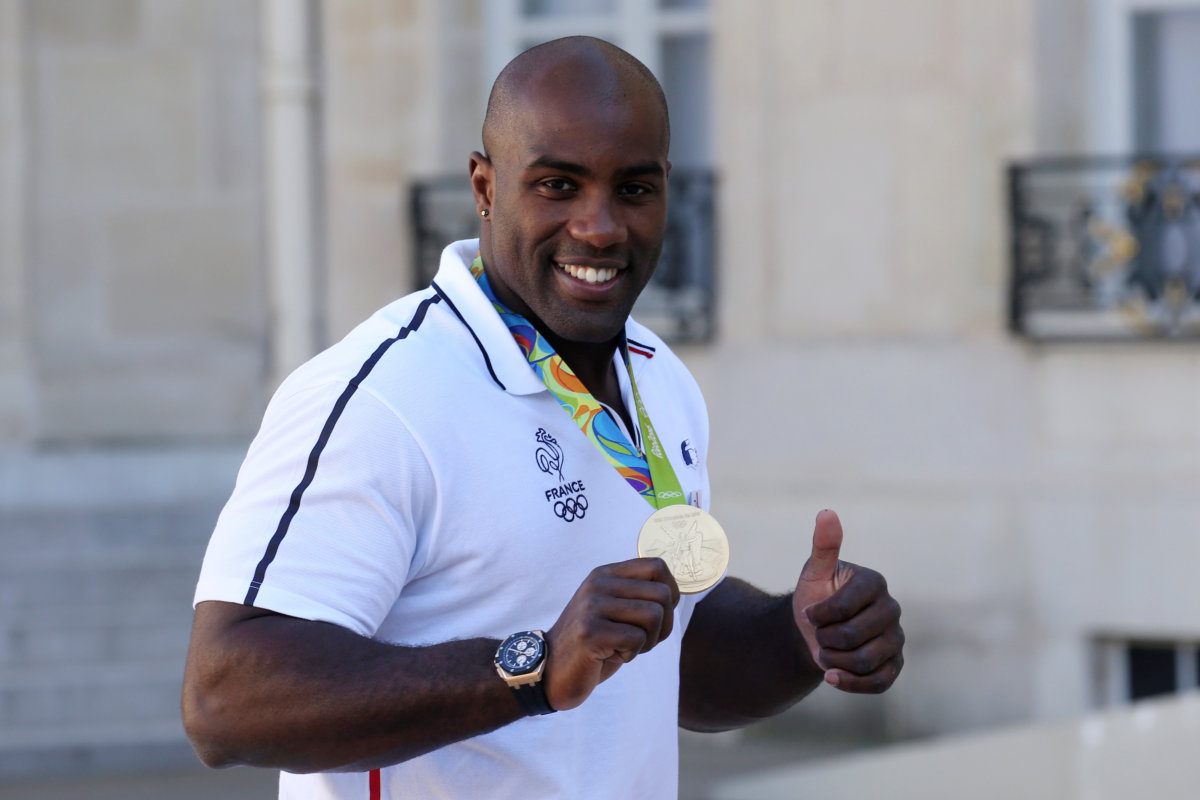 FILE PHOTO: France Olympic and World judo champion Teddy Riner