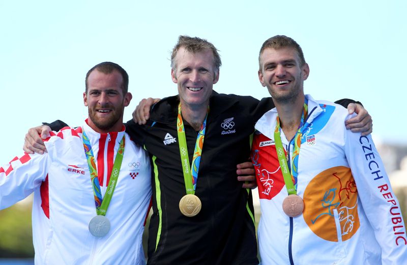 FILE PHOTO: Rowing – Men’s Single Sculls Victory Ceremony