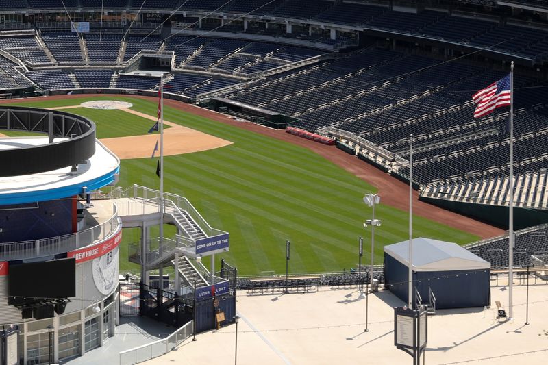 Nationals Park is seen after MLB owners reportedly approved a