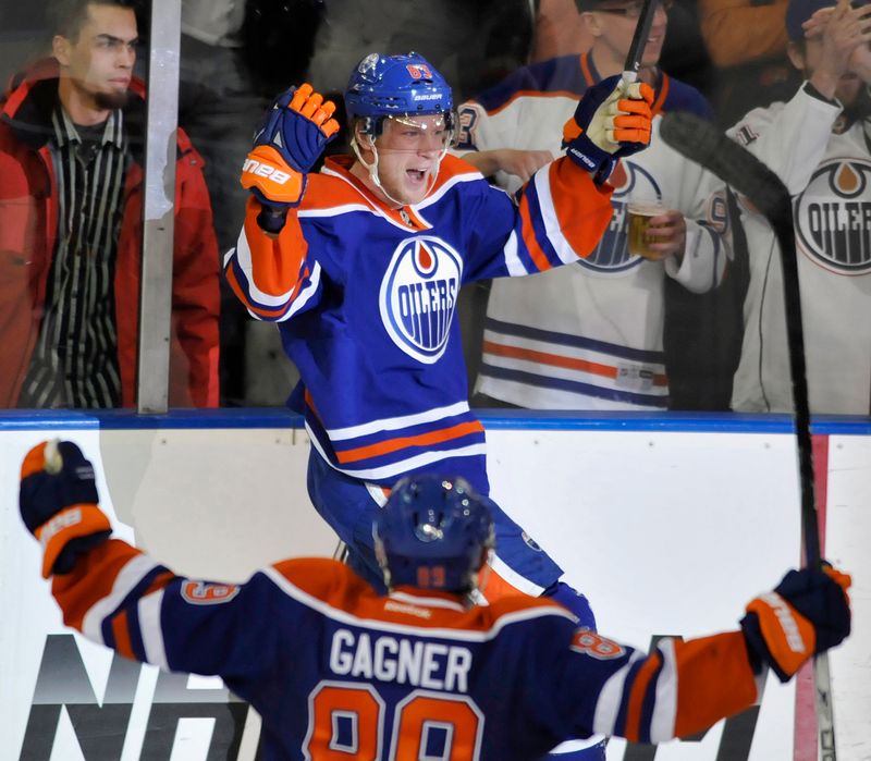 FILE PHOTO:  Oilers’ Hemsky scores winner against Blue Jackets