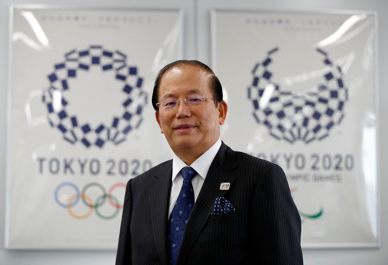 Toshiro Muto, Tokyo 2020 Organizing Committee Chief Executive Officer, poses