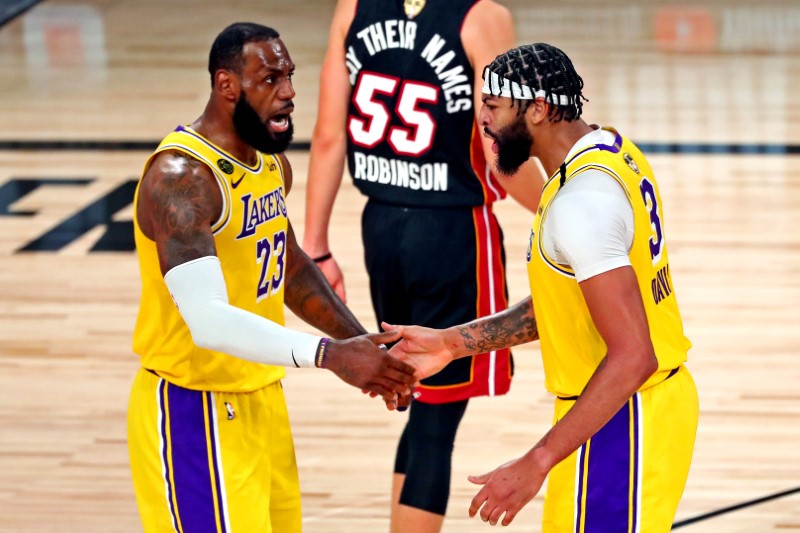 FILE PHOTO: NBA: Finals-Miami Heat at Los Angeles Lakers