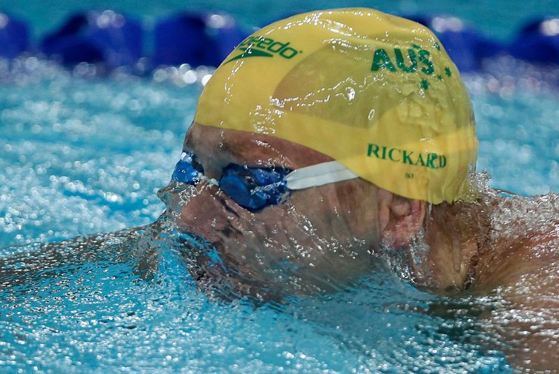 Australia’s Rickard Brenton Scott swims during the men’s 200m breaststroke