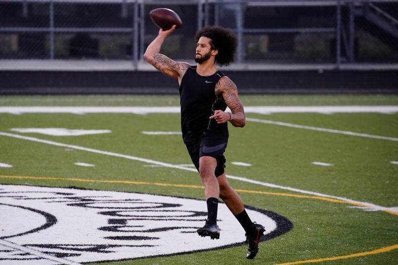 FILE PHOTO: Colin Kaepernick is seen at a special training