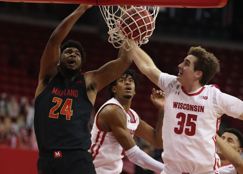 NCAA Basketball: Maryland at Wisconsin