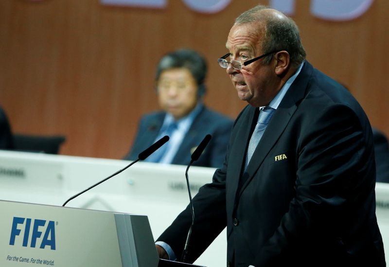FILE PHOTO: D’Hooghe Chairman of the FIFA Medical Committee addresses