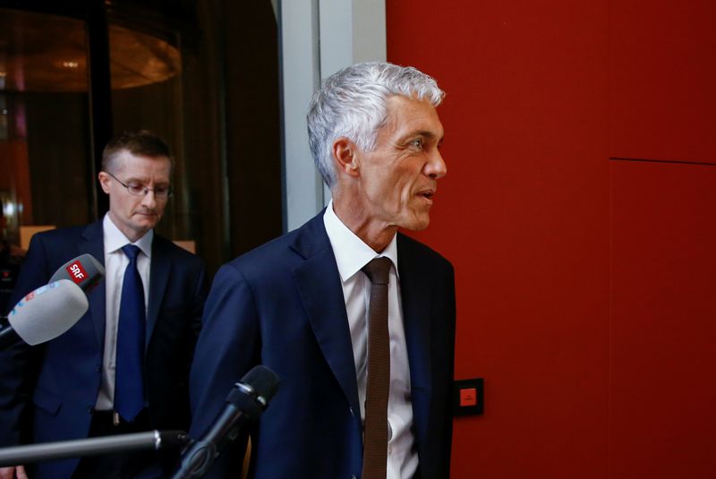FILE PHOTO: Swiss Attorney General Michael Lauber arrives to be