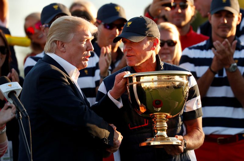 FILE PHOTO: U.S. President Donald Trump attends the Presidents Cup