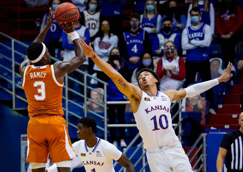 NCAA Basketball: Texas at Kansas