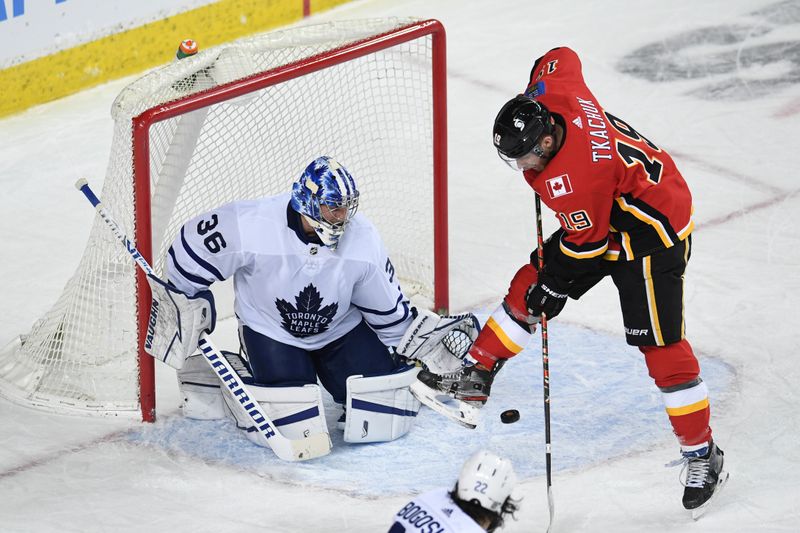 NHL: Toronto Maple Leafs at Calgary Flames