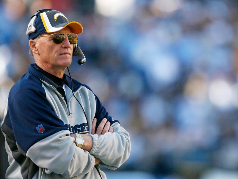 San Diego Chargers coach Schottenheimer looks on during their AFC