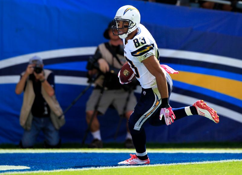 FILE PHOTO:  Chargers’ Jackson scores on a 55-yard touchdown