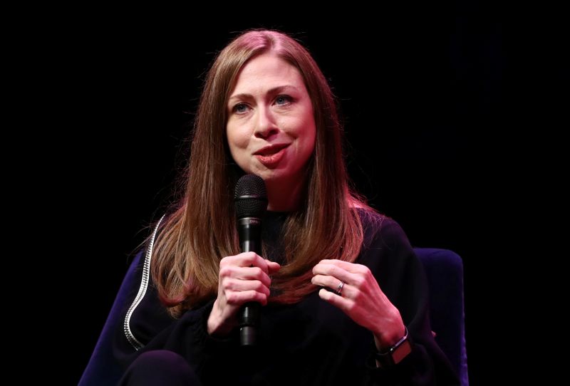 Chelsea Clinton attends an event promoting “The Book of Gutsy