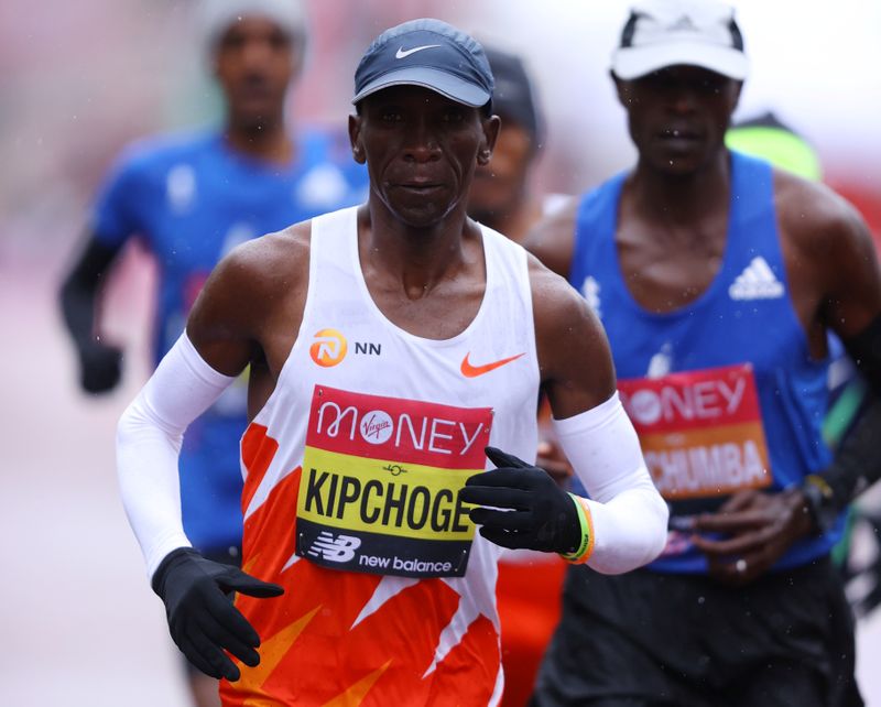 FILE PHOTO: Kenya’s Eliud Kipchoge during the London Marathon