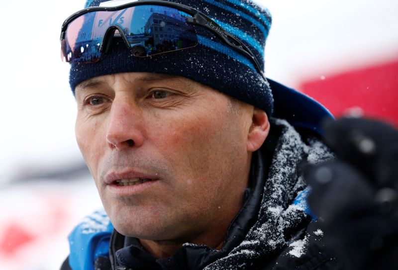 Men’s Alpine Ski Chief Race Director Waldner attends the Lauberhorn