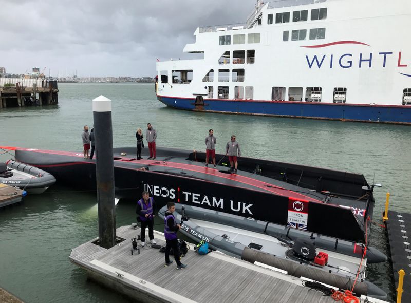 ukINEOS TEAM UK’s new America’s Cup AC75 yacht “Britannia” is